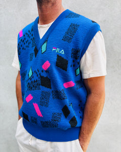 FILA 'Magic Line' Wool Sport Vest. Sz