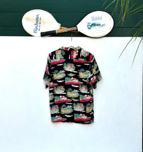 Load image into Gallery viewer, BRITTANIA Tennis Picnic Rayon Resort Shirt. Sz M.