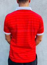 Load image into Gallery viewer, FILA Red Pinstripe Court Polo. Sz 42. Italy.