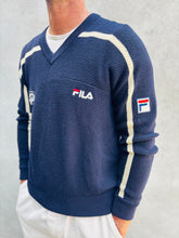 Load image into Gallery viewer, FILA WCT Wool V-Neck Sweater. Sz 40. Italy.