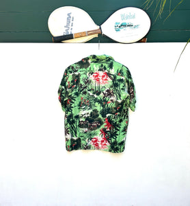 TAHITI Tahitian Village Tropical Shirt. Sz M. Tahiti.