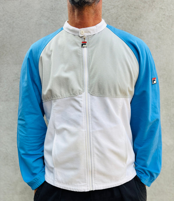 FILA Zio Velour Tracksuit Top. Sz 36. Italy.