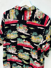 Load image into Gallery viewer, BRITTANIA Tennis Picnic Rayon Resort Shirt. Sz M.