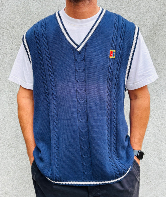 NIKE Supreme Court Cable knit Court Vest. Sz XL.