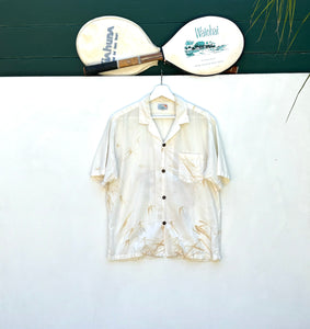 PUA Hawaii Hand Drawn Tiger Print Resort Shirt. Sz M. Hawaii.