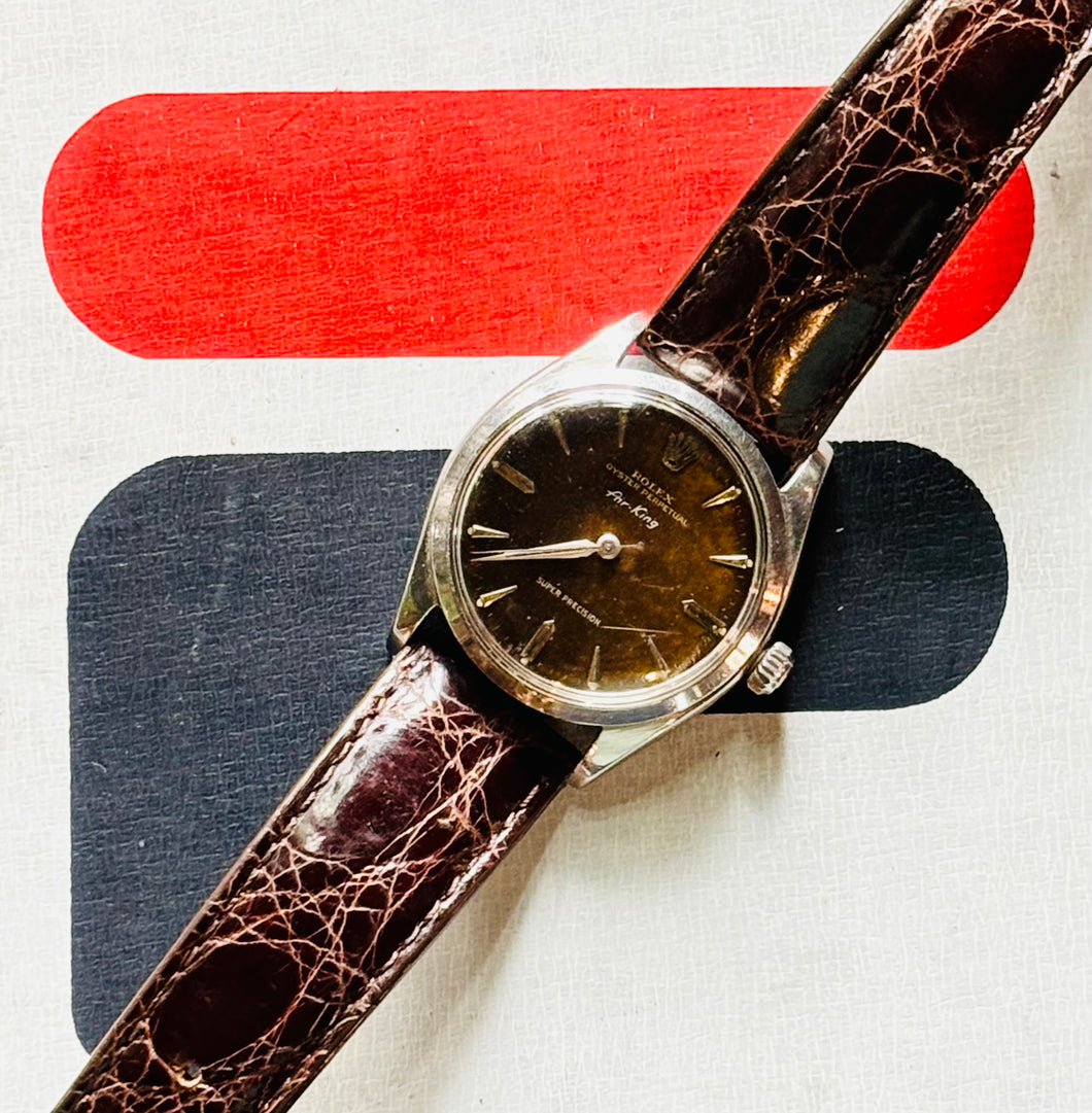 ROLEX Air King Ref. 5500 Tropical Dial. 34mm. Caliber 1530. Swiss.