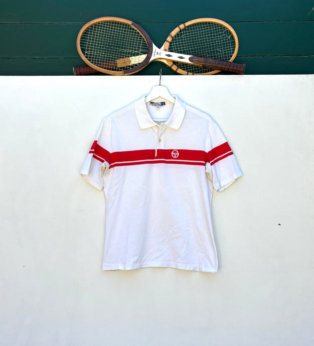SERGIO TACCHINI Young Line John McEnroe Court Polo. Sz XL.