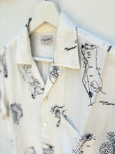 Load image into Gallery viewer, MANHATTAN Famous Golf Holes Cotton Resort Shirt. Sz M.