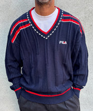 Load image into Gallery viewer, FILA Boris Becker V-Neck Wool Sweater. Sz 44. Italy.