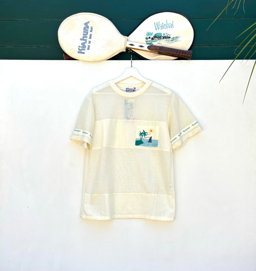 BAHAMAS PARADISE 'Its Better in the Bahamas' Resort Tee. Sz L.