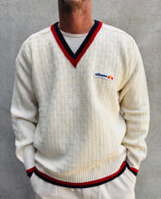 Load image into Gallery viewer, ELLESSE Waffleknit V-Neck Wool Sweater. Sz 42. Italy.