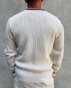 ELLESSE Cable Knit Button Wool Cardigan. Sz M/L. Italy.