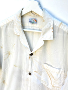 PUA Hawaii Hand Drawn Tiger Print Resort Shirt. Sz M. Hawaii.