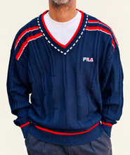 Load image into Gallery viewer, FILA Boris Becker V-Neck Wool Sweater. Sz 44. Italy.