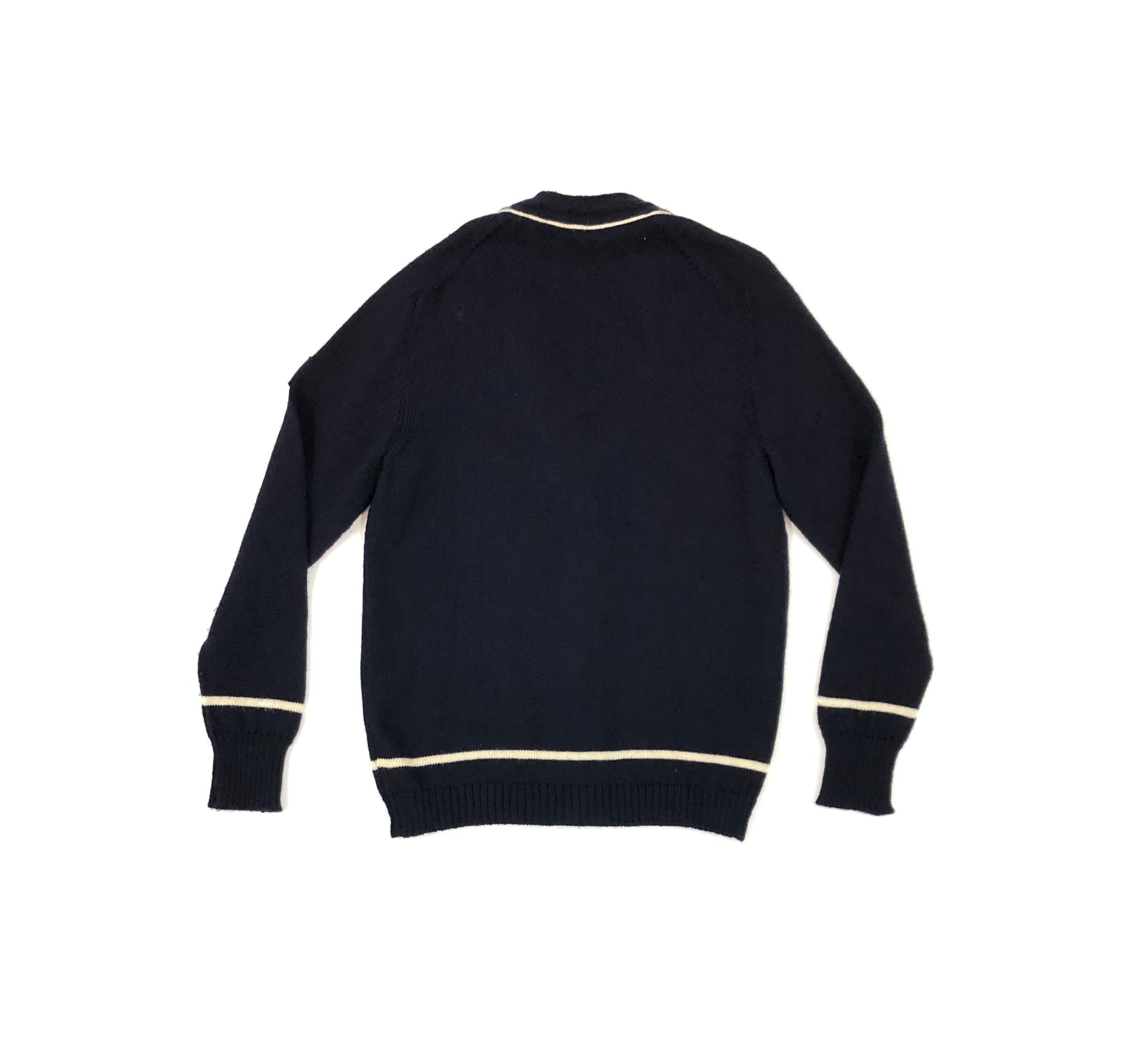 FILA Cable Knit Wool Sport Cardigan. Sz 40. RACQUET SOCIETY