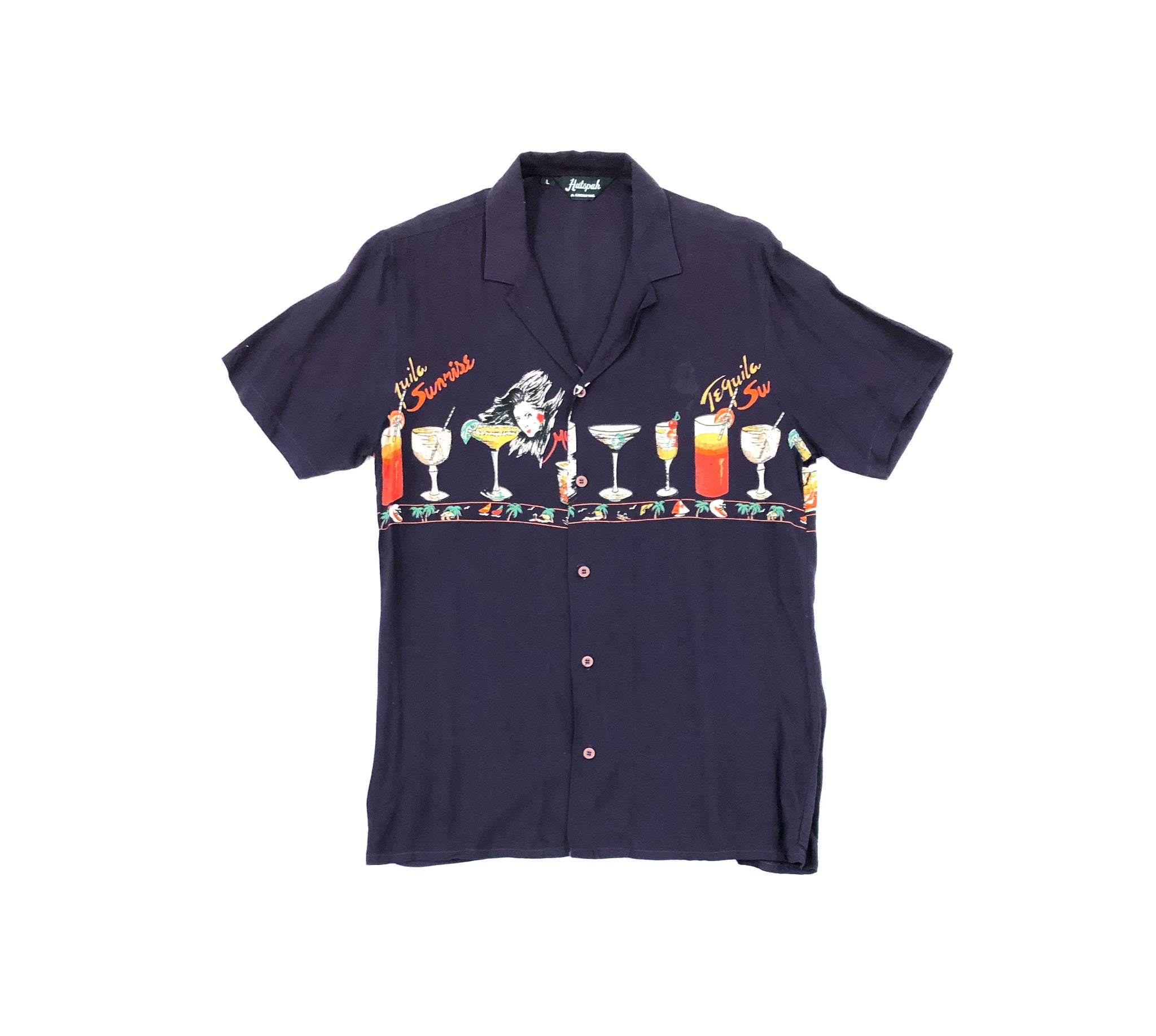 HUTSPAH Cocktails Shirt. Sz L. – RACQUET SOCIETY